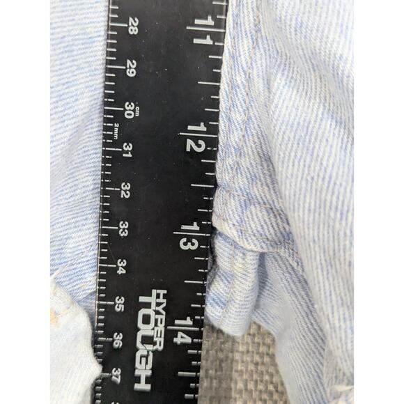 Riders Light Blue Denim Jeans Shorts Size 14M High Waisted USA Vintage -0925F163 - Picture 4 of 8